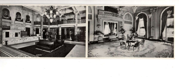 Wilmington Delaware Hotel du Pont Views Tri-Fold Vintage Postcard AA70782 - Image 2