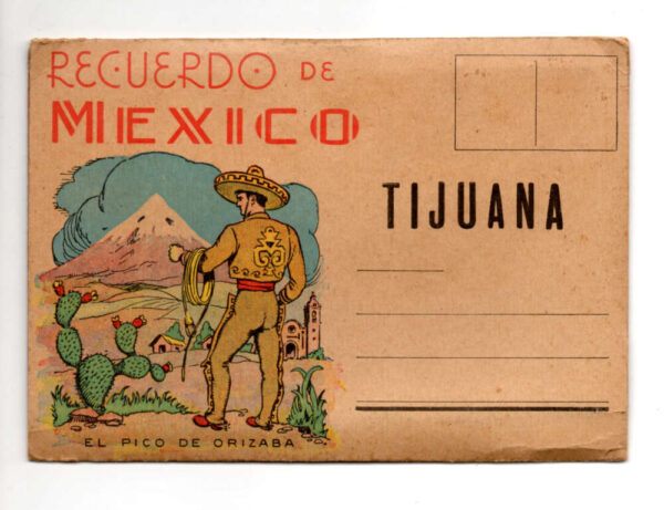 Tijuana Mexico Bull Fight Matador Views Vintage Postcard Folder AA70784
