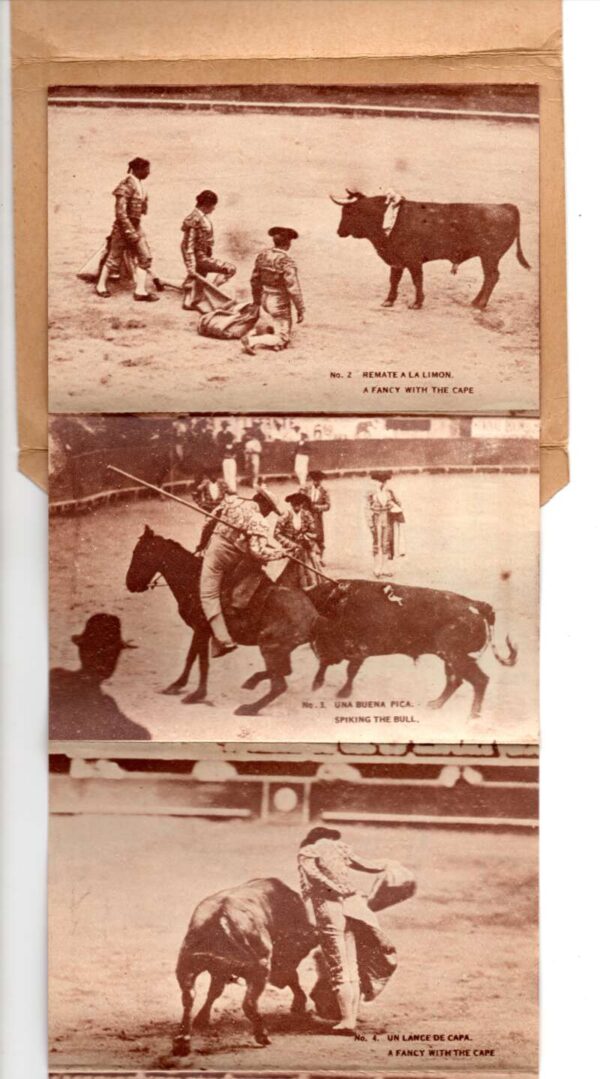 Tijuana Mexico Bull Fight Matador Views Vintage Postcard Folder AA70784 - Image 3