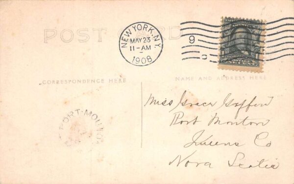 Ship Captain Looking to Shore Boat Ship Wheel Helm Real Photo Postcard AA70793 - Image 2