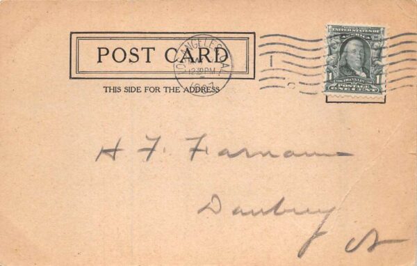 Masonic Shriners Greetings Lady Dancing Vintage Postcard AA70799 - Image 2
