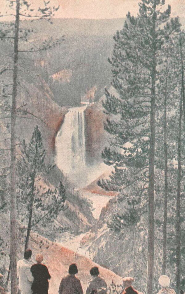 Yellowstone Park Grand Canyon Northern Pacific Great Falls Postcard AA70800