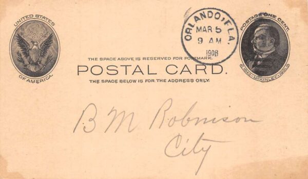 Florida Atlantic Coast Line Railroad Freight Delivery Receipt Postcard AA70802 - Image 2