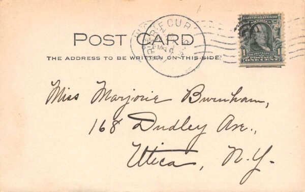Tully Center New York Crooked Lake, From Fenton's Camp, Vintage RPPC U10250 - Image 2