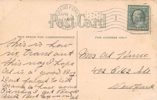 Grand Forks North Dakota Town & Country Club House, Lithograph PC U10261 - Image 2