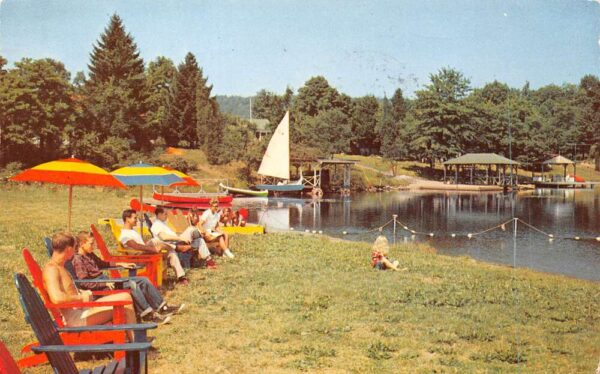 Butler New Jersey Glen Wild Lake, Photochrome Vintage Postcard U10266