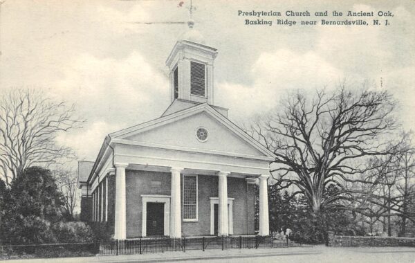 Bernardsville New Jersey Presbyterian Church & Ancient Oaks, Basking Ridge, B/W Photo Print PCU10312