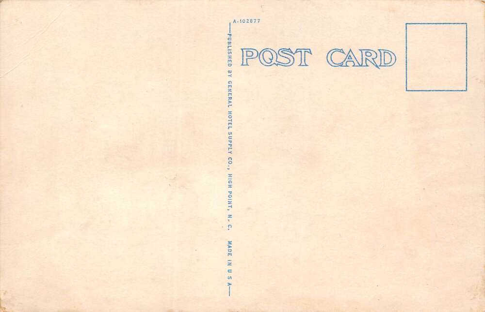 Johnson City Tennessee Hotel John Sevier, Divided Back Vintage Postcard U10331 - Image 2