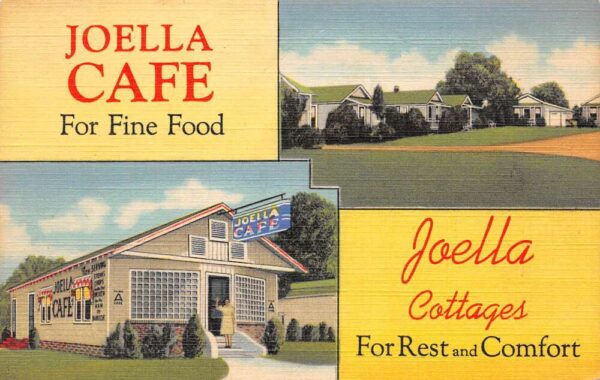Brownsville Tennessee Joella Cottages, Multi-View Linen Vintage Postcard U10350