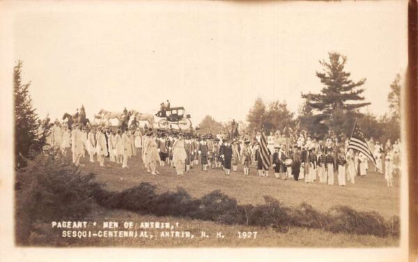 Antrim New Hampshire Sesqui-Centennial Pageant Real Photo Postcard AA71087