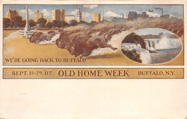 Buffalo New York Old Home Week Vintage Postcard AA71113