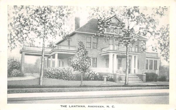 Aberdeen North Carolina The Lantana Tourist Home, B/W Photo Print PC U10611