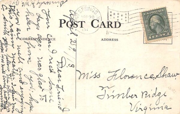 Warm Springs Georgia View from Flag Rock Vintage Postcard AA71218 - Image 2