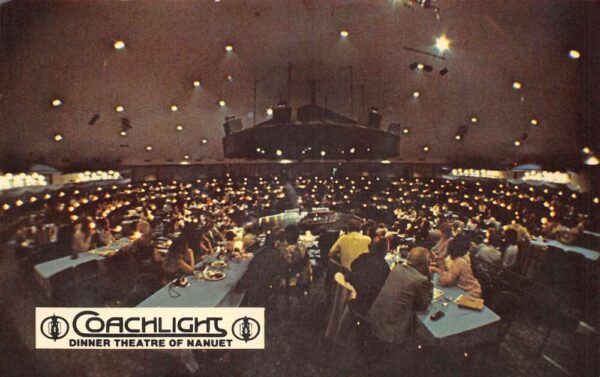 Nanuet New York Coachlight Dinner Theatre Interior Vintage Postcard AA71242