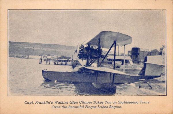 Watkins Glen New York Capt Franklin Clipper Plane Sightseeing Tours PC AA71266