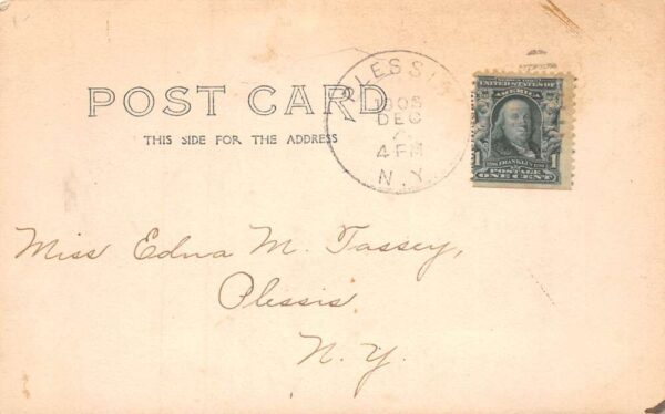 Plessis New York Row Boat in Lake Scenic View Real Photo Postcard AA71311 - Image 2
