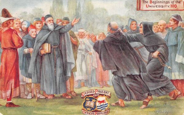 Oxford Pageant 1907 Beginnings of the University Tuck Vintage Postcard AA71321