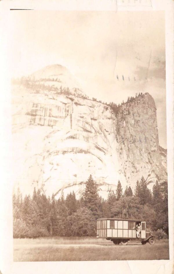 Riverside California Camper Truck Car Real Photo Vintage Postcard AA71324