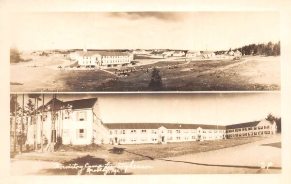 Quoddy Maine Camp Lee Stephenson Dormitory Real Photo Postcard AA71334