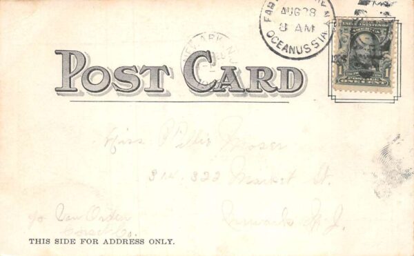 Rockaway Long Island New York Holand Station Boardwalk Vintage Postcard AA71347 - Image 2