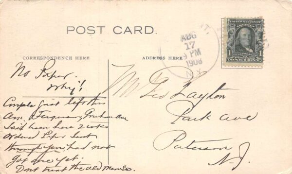 Port Kent New York Trembleau Hall, Lake Champlain Vintage Postcard U10663 - Image 2