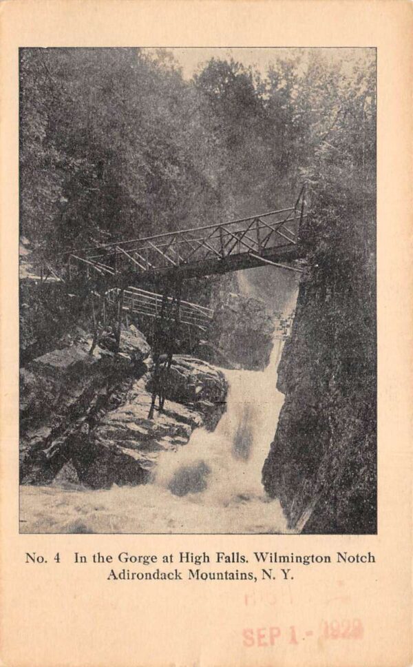 Wilmington New York Gorge at High Falls, Wilmington Notch, Adirondacks, PC U10681