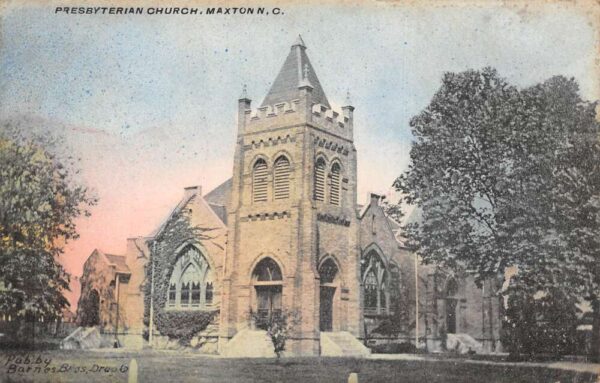 Maxton North Carolina Presbyterian Church Vintage Postcard AA71458