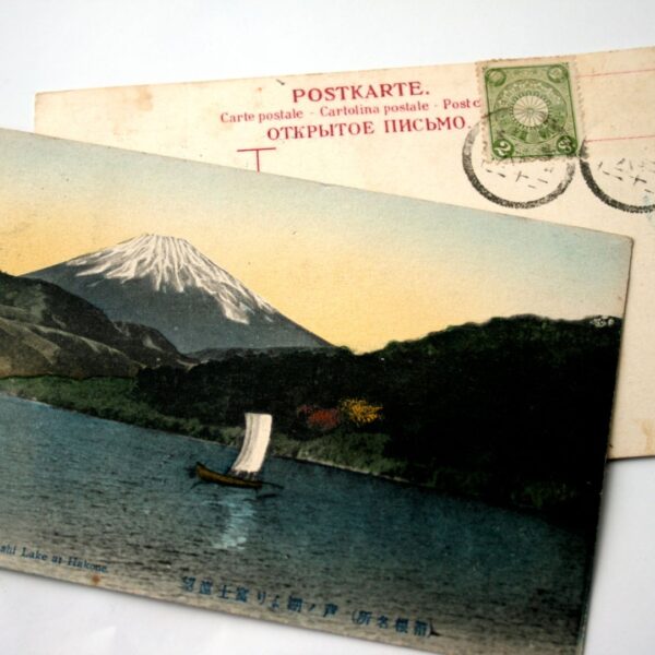 Postcard featuring Mt. Fuji