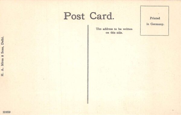 Agra India Train Station Vintage Postcard AA71508 - Image 2