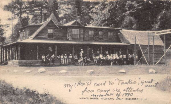 Hillsboro New Hampshire Hillsboro Camp, Manor House Vintage Postcard U10852