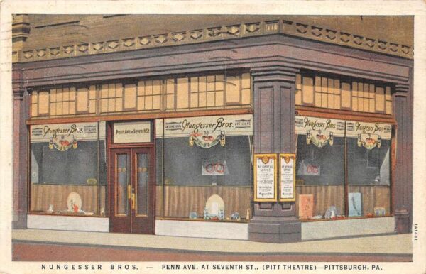 Pittsburg Pennsylvania Nungesser Bros. Optometrists, Reexamination Reminder PC U10874