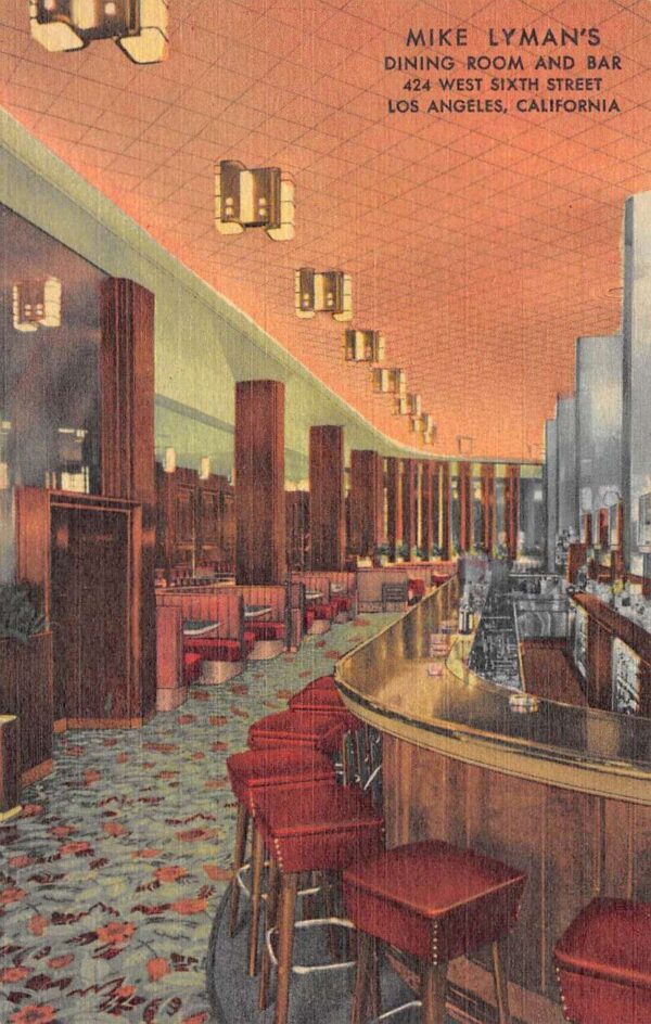 Los Angeles California Mike Lyman's Dining Room & Bar,Multi-View Linen PC U10889