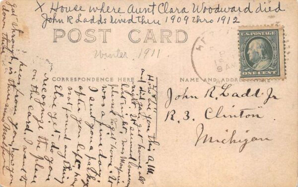 Ketsey Michigan Third Street Real Photo Vintage Postcard AA71662 - Image 2