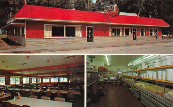 Sylvan Beach New York Eddie's Restaurant Vintage Postcard AA71710