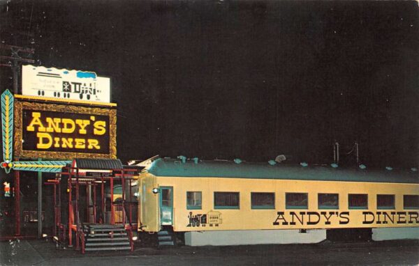 Seattle Washington Andy's Diner Vintage Postcard AA71717
