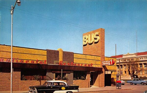 Wichita Falls Texas Continental Bus Terminal Vintage Postcard AA71720