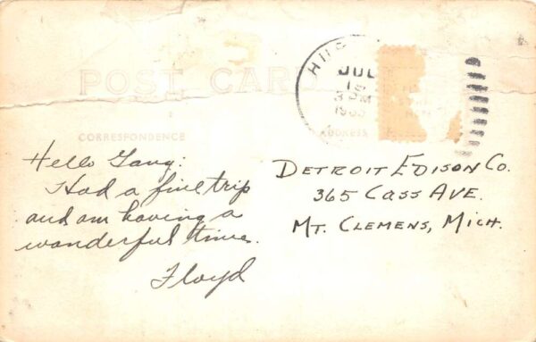 Lake Medora Michigan Keweenah County Scenic View Real Photo Postcard AA74688 - Image 2