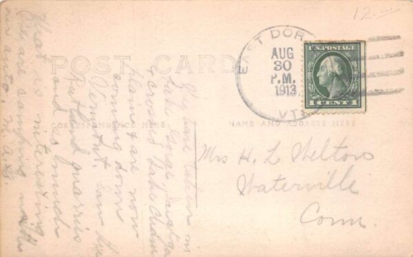 South Wallingford Vermont Birds Eye View Real Photo Vintage Postcard AA74726 - Image 2