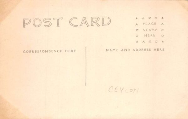 Kandy Ceylon Railroad Station Rickshaws Real Photo Postcard AA74761 - Image 2