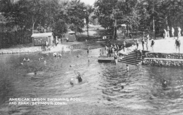 Seymour Connecitcut American Legion Swimming Pool Vintage Postcard AA74802