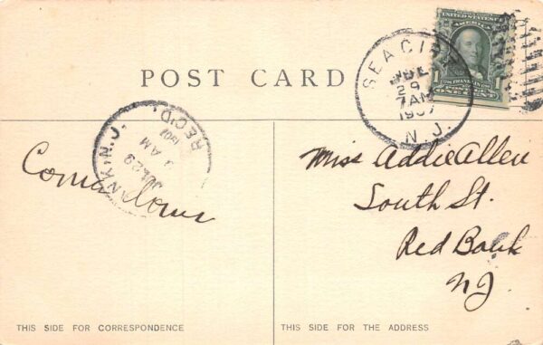 New Jersey YMCA Army Camp Barber Shaving Vintage Postcard AA74823 - Image 2