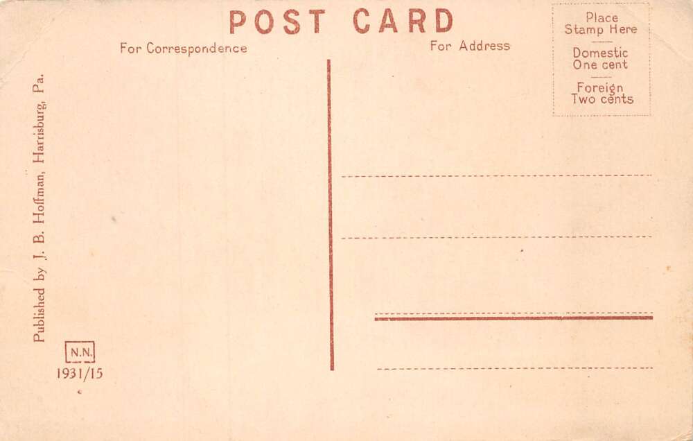 Harrisburg Pennsylvania State Lunatic Hospital Vintage Postcard AA74843 - Image 2