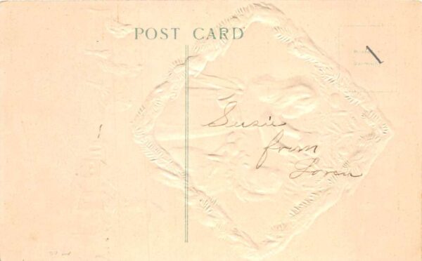 Christmas Greetings Children Decorating Tree Vintage Postcard AA74852 - Image 2