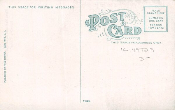 Houston Texas First National Bank Bldg., Trolley Car, Vintage Postcard U13411 - Image 2