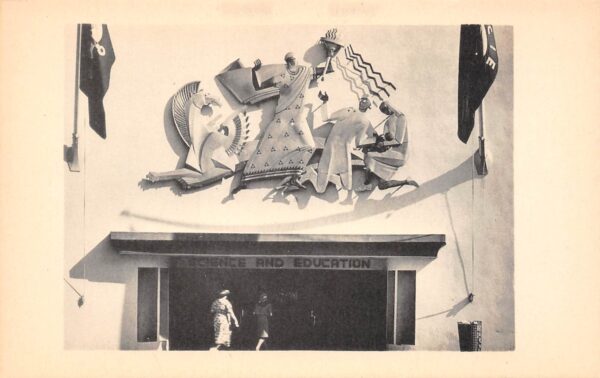 New York City New York Sculpture At World's Fair 1940, Science & Education Bldg.,PC U13427