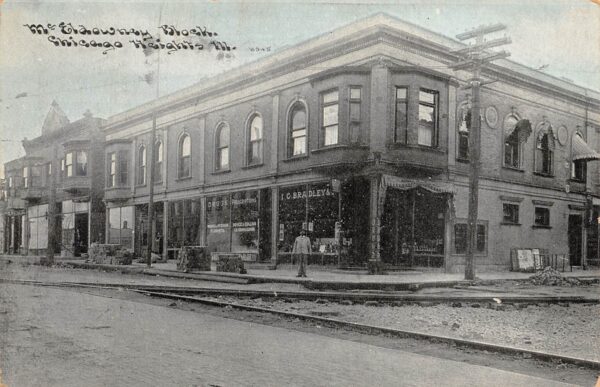 Chicago Heights Illinois McEldowney Block, Drug Store, Undivided, PC U13450