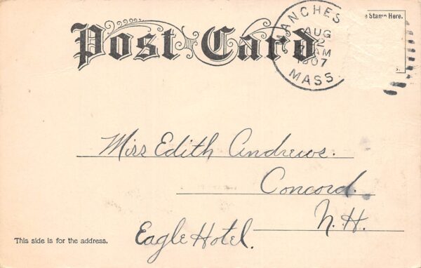 Manchester Massachusetts High School, Undivided Back, Vintage Postcard U13455 - Image 2