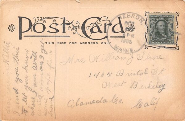 Hebron Maine Maine Sanitorium, Multi-View, Undivided, Vintage Postcard U13463 - Image 2