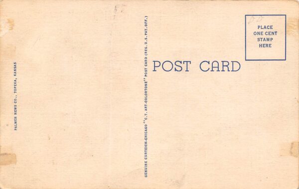 Lawrence Kansas Large Letters, Home Of State University, Vintage PC U13475 - Image 2