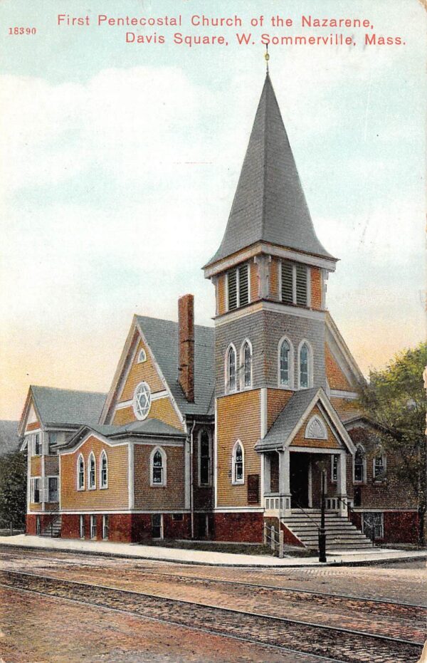 West Sommerville Massachusetts 1st Pentecostal Church Of The Nazarene, Davis Sq., PC U13477